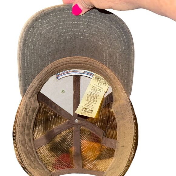 Patagonia P-6 Logo Trucker Hat Tea Green UNISEX SnapBack - Picture 4 of 6